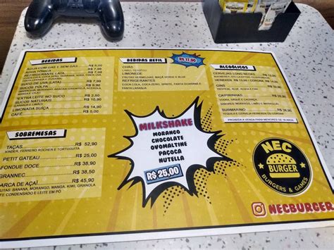 NEC Burgers & Games restaurant, São Paulo .
